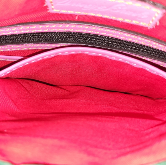 Dooney And Bourke Pink Florentine Leather Crossbody Bag - Picture 14 of 14